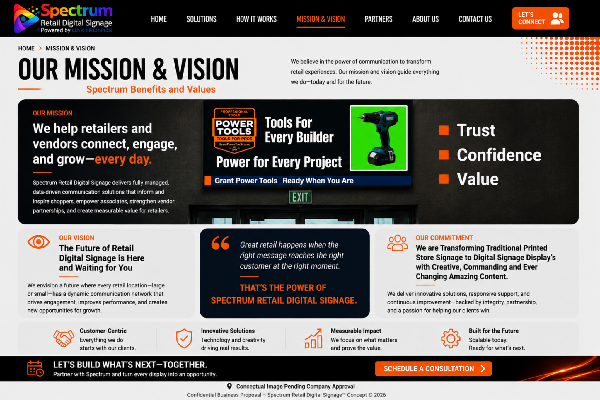 Mission & Vision — Spectrum Retail Digital Signage