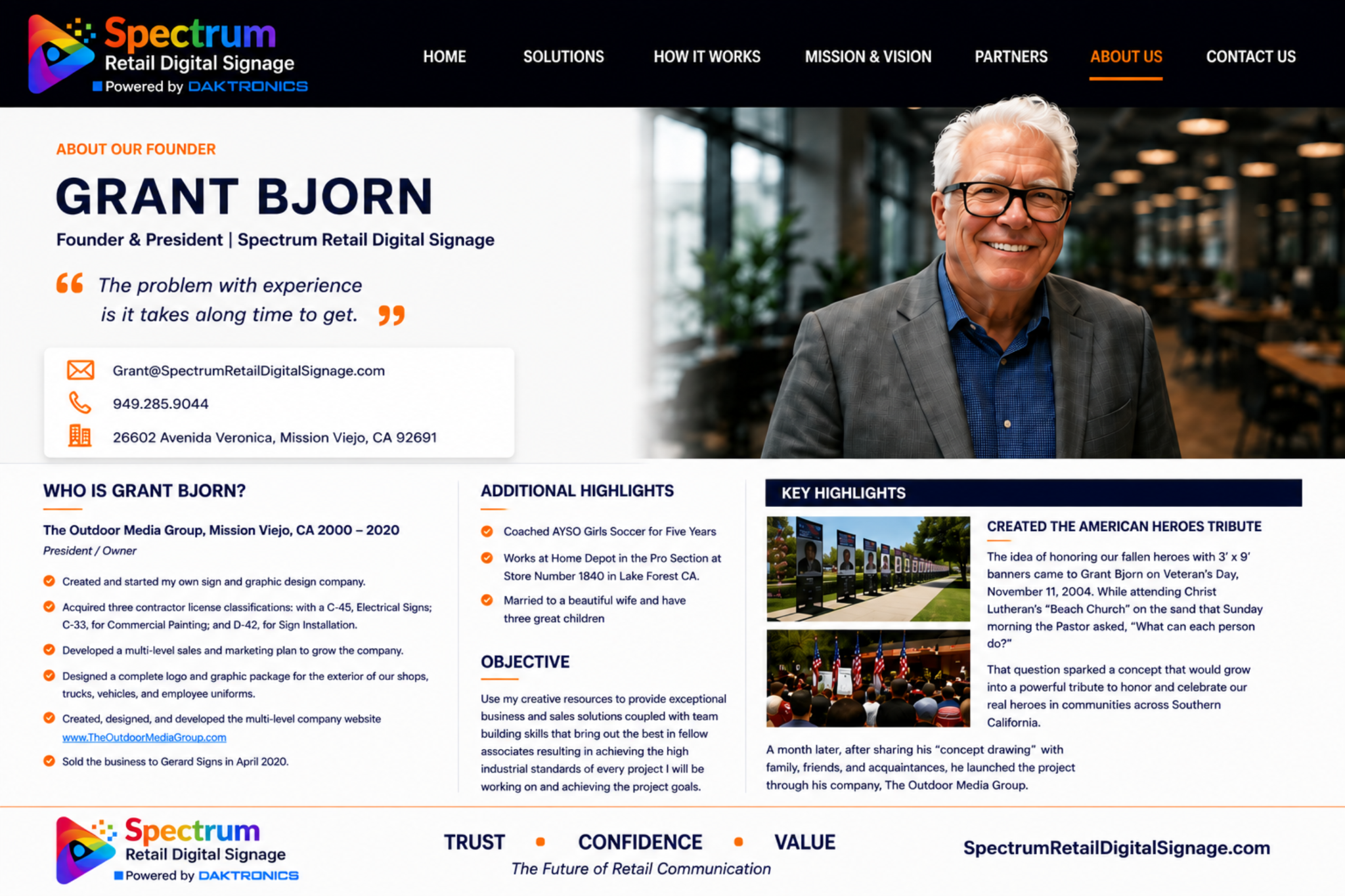 About Our Founder — Grant Bjorn — Spectrum Retail Digital Signage